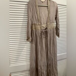 Rebellious One swim cover up lightweight lace embroidered waist size Sm boho
